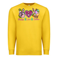 Lemon Peace Love Easter Premium Sweatshirt - Neo Western