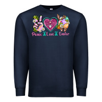 Navy Peace Love Easter Premium Sweatshirt - Neo Western