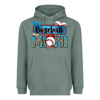 Sage baseball mini with leopard Heavyweight Hoodie - Zillion Design Studio