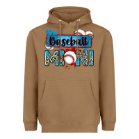 Toasted Coconut baseball mini with leopard Heavyweight Hoodie - Zillion Design Studio
