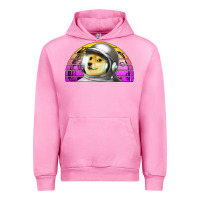 Fuchsia Pink dogecoin to the mars Urban Hoodie - Jasminsmagicworld
