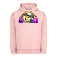 Pigment Salmon dogecoin to the mars Urban Hoodie - Jasminsmagicworld