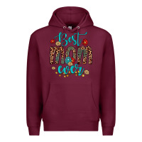 Burgundy best mom ever Premium Hoodie - Artiststas