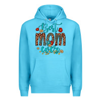 Ocean Blue best mom ever Premium Hoodie - Artiststas
