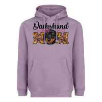 Lavender western dachshund mom Heavyweight Hoodie - RanaPortraitStore