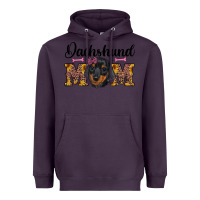 Plum western dachshund mom Heavyweight Hoodie - RanaPortraitStore