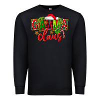 Black christmas gamma claus Premium Sweatshirt - FaDigitalArtStudio