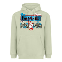 Matcha baseball mama with leopard Heavyweight Hoodie - Zillion Design Studio