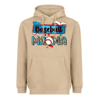 Mushroom baseball mama with leopard Heavyweight Hoodie - Zillion Design Studio