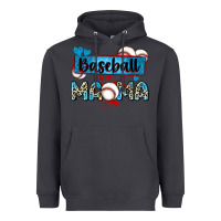 Smoke baseball mama with leopard Heavyweight Hoodie - Zillion Design Studio