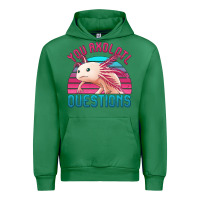 Emerald you axolotl questions 80's retro sunset Urban Hoodie - Jasminsmagicworld