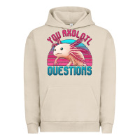 Pigment French Oak you axolotl questions 80's retro sunset Urban Hoodie - Jasminsmagicworld