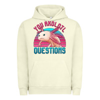 Pigment Pistachio you axolotl questions 80's retro sunset Urban Hoodie - Jasminsmagicworld