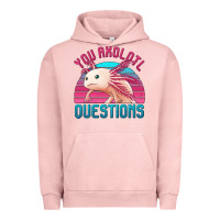 Pigment Salmon you axolotl questions 80's retro sunset Urban Hoodie - Jasminsmagicworld