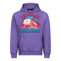 Tulip you axolotl questions 80's retro sunset Urban Hoodie - Jasminsmagicworld