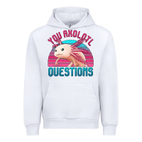 White you axolotl questions 80's retro sunset Urban Hoodie - Jasminsmagicworld