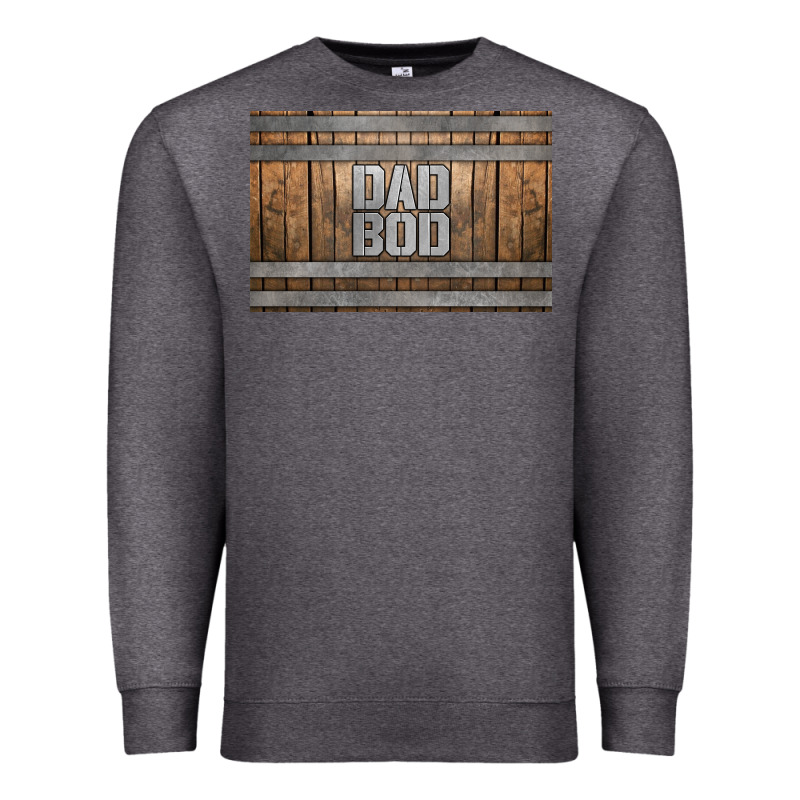 Dad Bod Whiskey Barrel Skinny Metal Can Holder Premium Sweatshirt by HRA Design Shop | Teevron