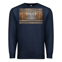 Navy dad bod whiskey barrel skinny metal can holder Premium Sweatshirt - HRA Design Shop