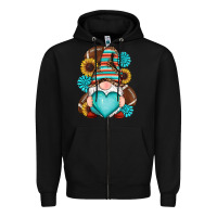Black western football gnomes Zipper Hoodie - RanaPortraitStore