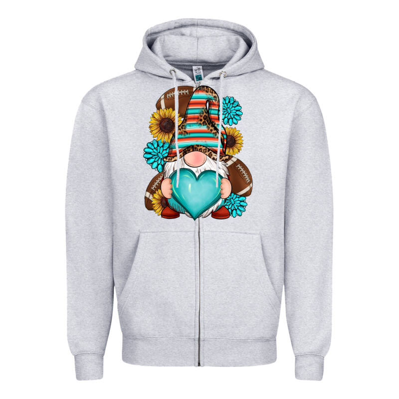 Western Football Gnomes Zipper Hoodie by RanaPortraitStore | Teevron