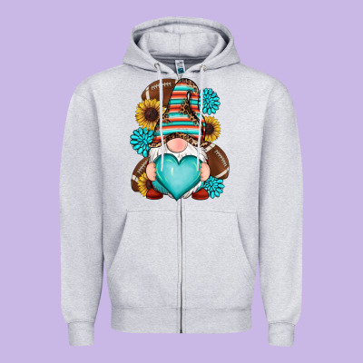 Zipper Hoodie western football gnomes