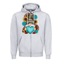 Heather Grey western football gnomes Zipper Hoodie - RanaPortraitStore