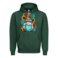 Sports Green western football gnomes Zipper Hoodie - RanaPortraitStore