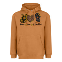 Meerkat peace love dachshund Heavyweight Hoodie - RanaPortraitStore