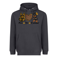 Smoke peace love dachshund Heavyweight Hoodie - RanaPortraitStore