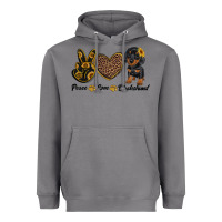 Storm peace love dachshund Heavyweight Hoodie - RanaPortraitStore