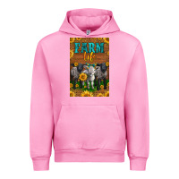 Fuchsia Pink Western Baby Sheeps Farm Life Urban Hoodie - LillyAllenDesigns
