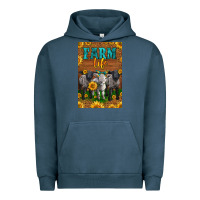 Pigment Midnight Navy Western Baby Sheeps Farm Life Urban Hoodie - LillyAllenDesigns