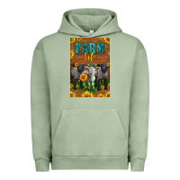 Pigment Oil Green Western Baby Sheeps Farm Life Urban Hoodie - LillyAllenDesigns