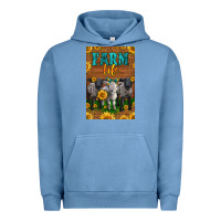 Pigment Pebble Blue Western Baby Sheeps Farm Life Urban Hoodie - LillyAllenDesigns