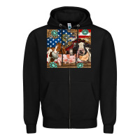 Black American farm animals Zipper Hoodie - RanaPortraitStore