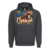 American Farm Animals Zipper Hoodie | Teevron