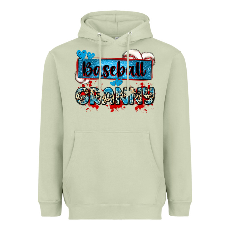 Baseball Granny With Leopard Heavyweight Hoodie by Zillion Design Studio | Teevron