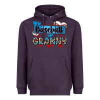 Plum baseball granny with leopard Heavyweight Hoodie - Zillion Design Studio