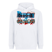 White baseball granny with leopard Heavyweight Hoodie - Zillion Design Studio