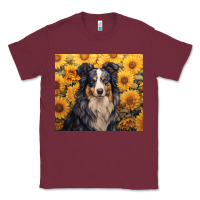 Burgundy australian shepherd Classic Tee - Unal Design