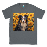 Charcoal Heather australian shepherd Classic Tee - Unal Design