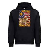 Black Western American Deer Urban Hoodie - LillyAllenDesigns