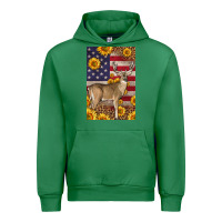 Emerald Western American Deer Urban Hoodie - LillyAllenDesigns