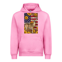 Fuchsia Pink Western American Deer Urban Hoodie - LillyAllenDesigns