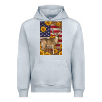 Heather Grey Western American Deer Urban Hoodie - LillyAllenDesigns