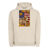 Pigment French Oak Western American Deer Urban Hoodie - LillyAllenDesigns