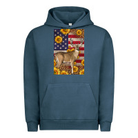 Pigment Midnight Navy Western American Deer Urban Hoodie - LillyAllenDesigns