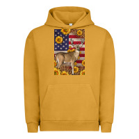 Pigment Peanut Butter Western American Deer Urban Hoodie - LillyAllenDesigns
