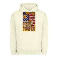 Pigment Pistachio Western American Deer Urban Hoodie - LillyAllenDesigns