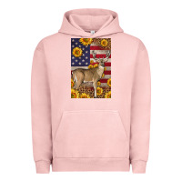 Pigment Salmon Western American Deer Urban Hoodie - LillyAllenDesigns